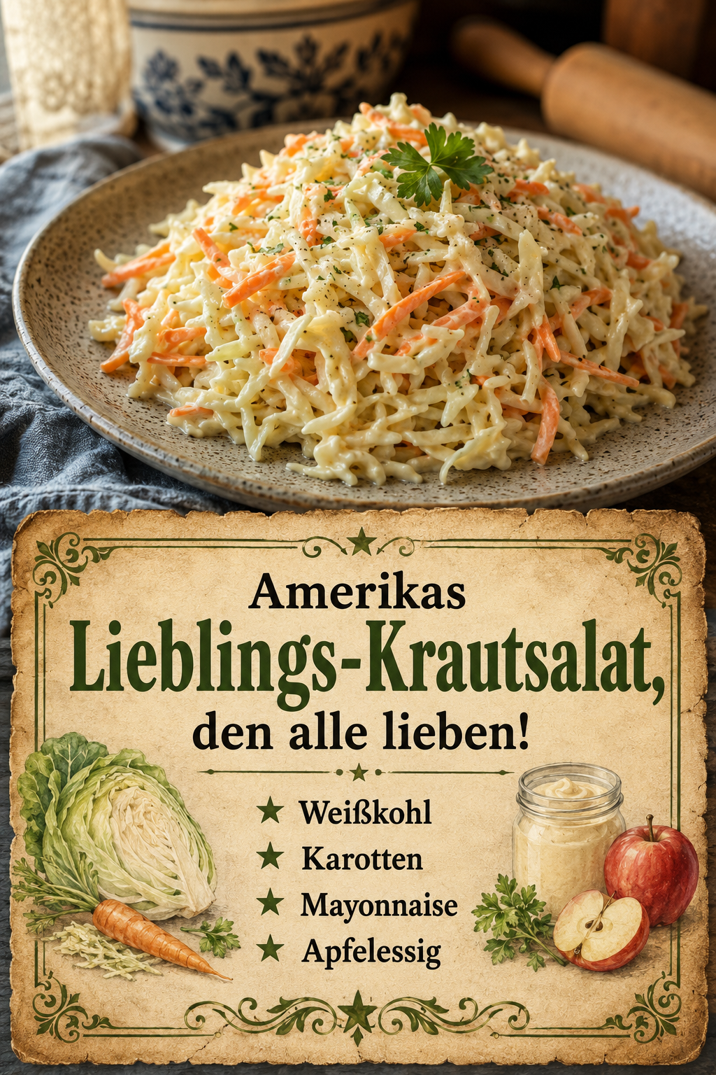 Amerikas Lieblings-Krautsalat, den alle lieben!