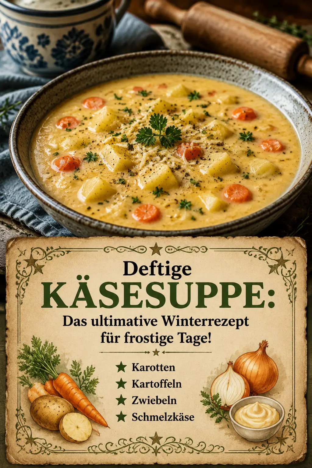 Deftige Käsesuppe: Das ultimative Winterrezept für frostige Tage!