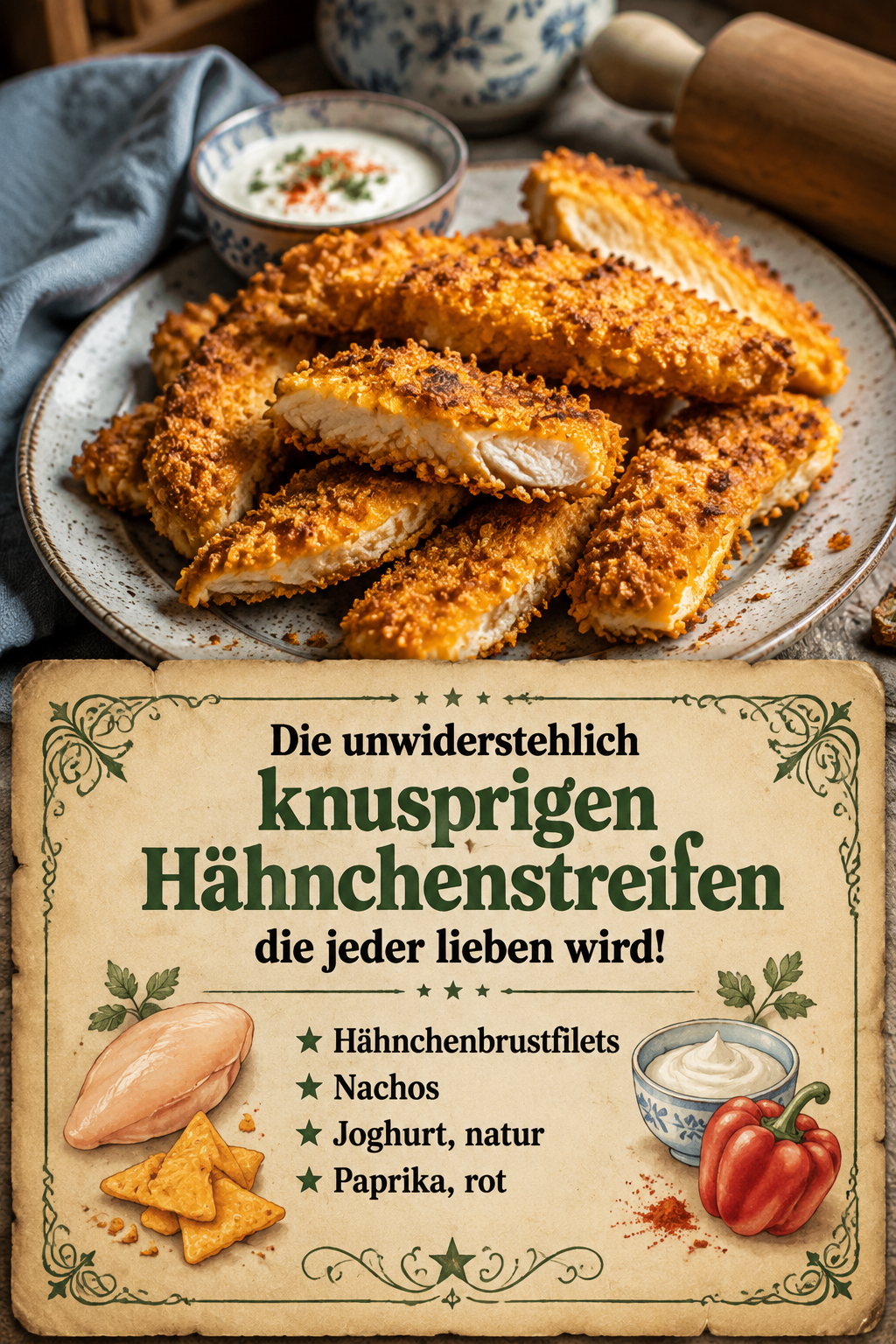Die unwiderstehlich knusprigen Hähnchenstreifen, die jeder lieben wird!