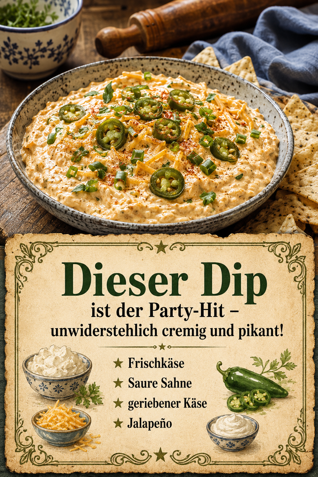 Dieser Dip ist der Party-Hit – unwiderstehlich cremig und pikant!
