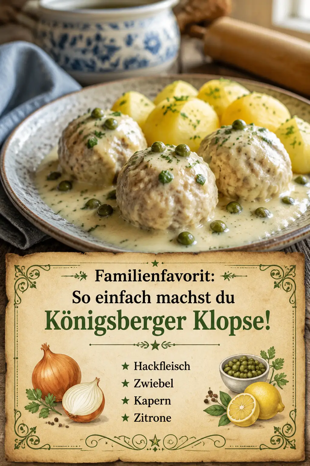 Familienfavorit: So einfach machst du Königsberger Klopse!