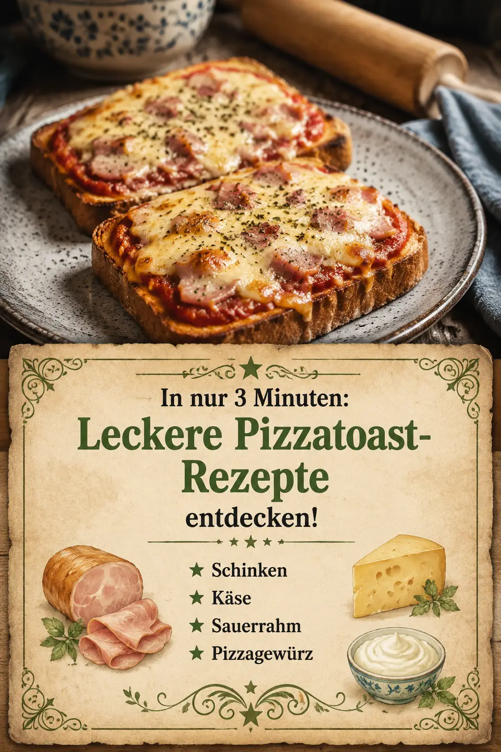 In nur 3 Minuten: Leckere Pizzatoast-Rezepte entdecken!