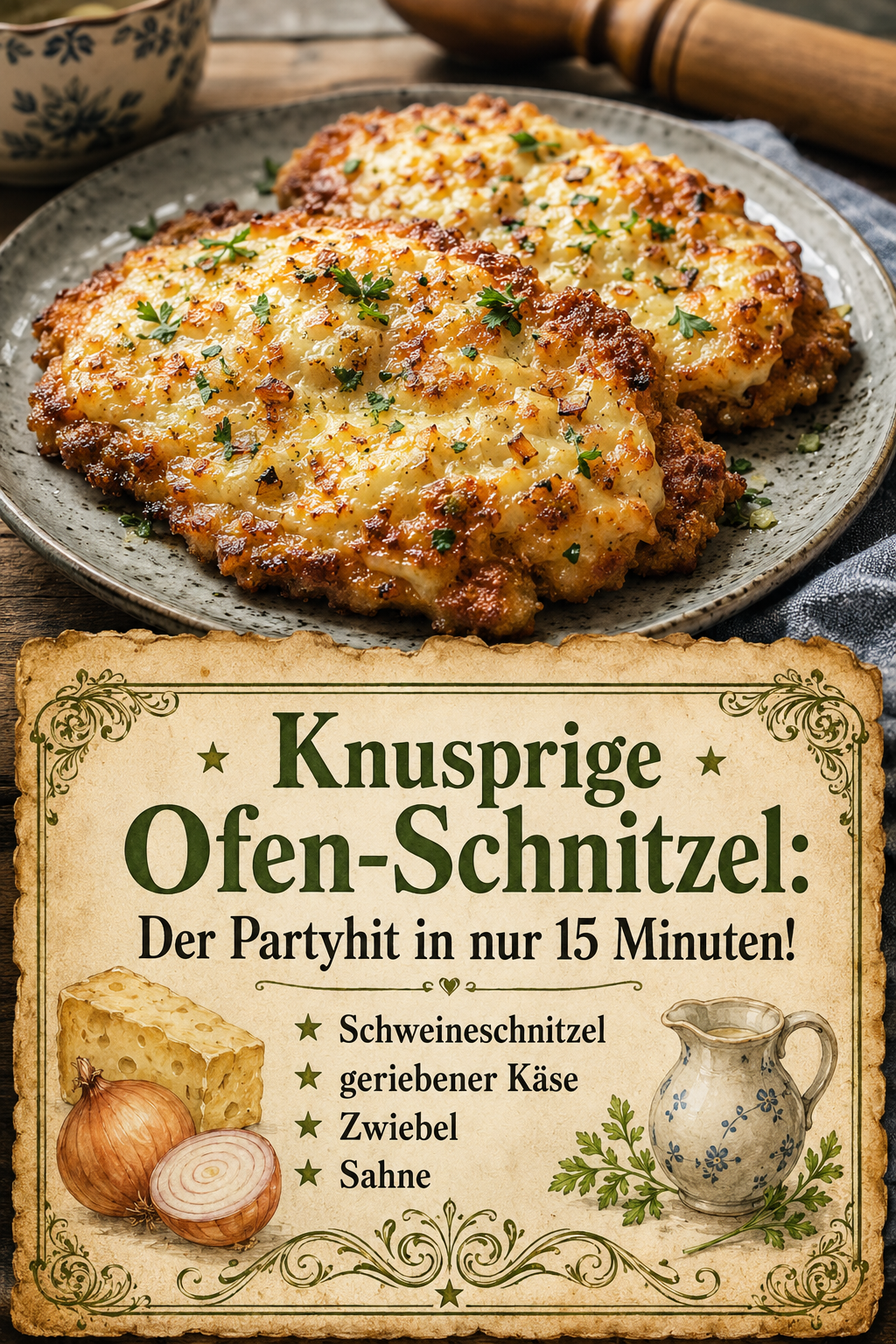 Knusprige Ofen-Schnitzel: Der Partyhit in nur 15 Minuten!