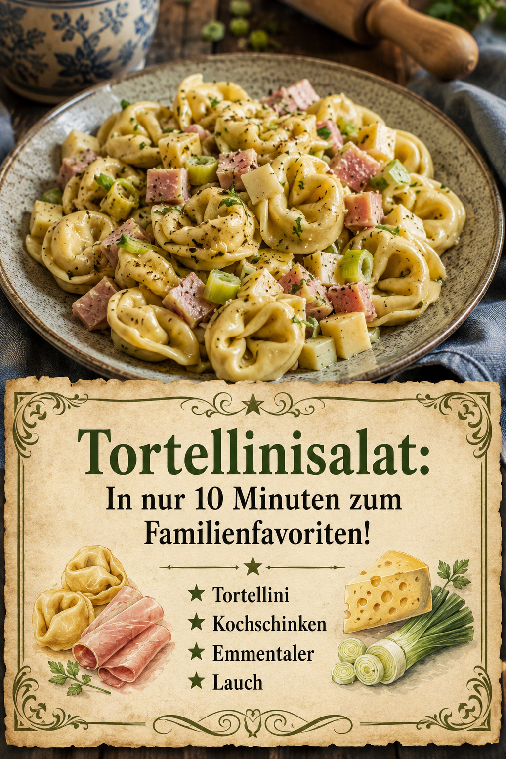 Tortellinisalat: In nur 10 Minuten zum Familienfavoriten!