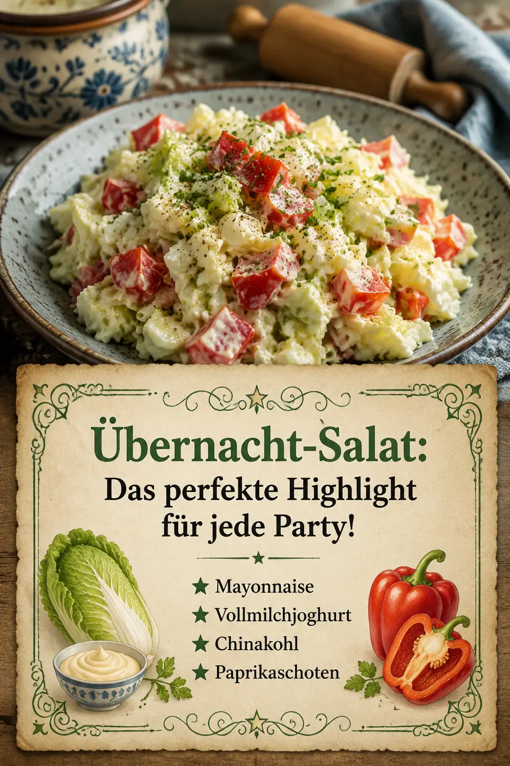 Übernacht-Salat: Das perfekte Highlight für jede Party!