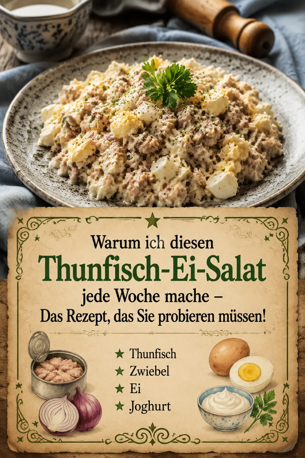 Warum ich diesen Thunfisch-Ei-Salat jede Woche mache – Das Rezept, das Sie probieren müssen!