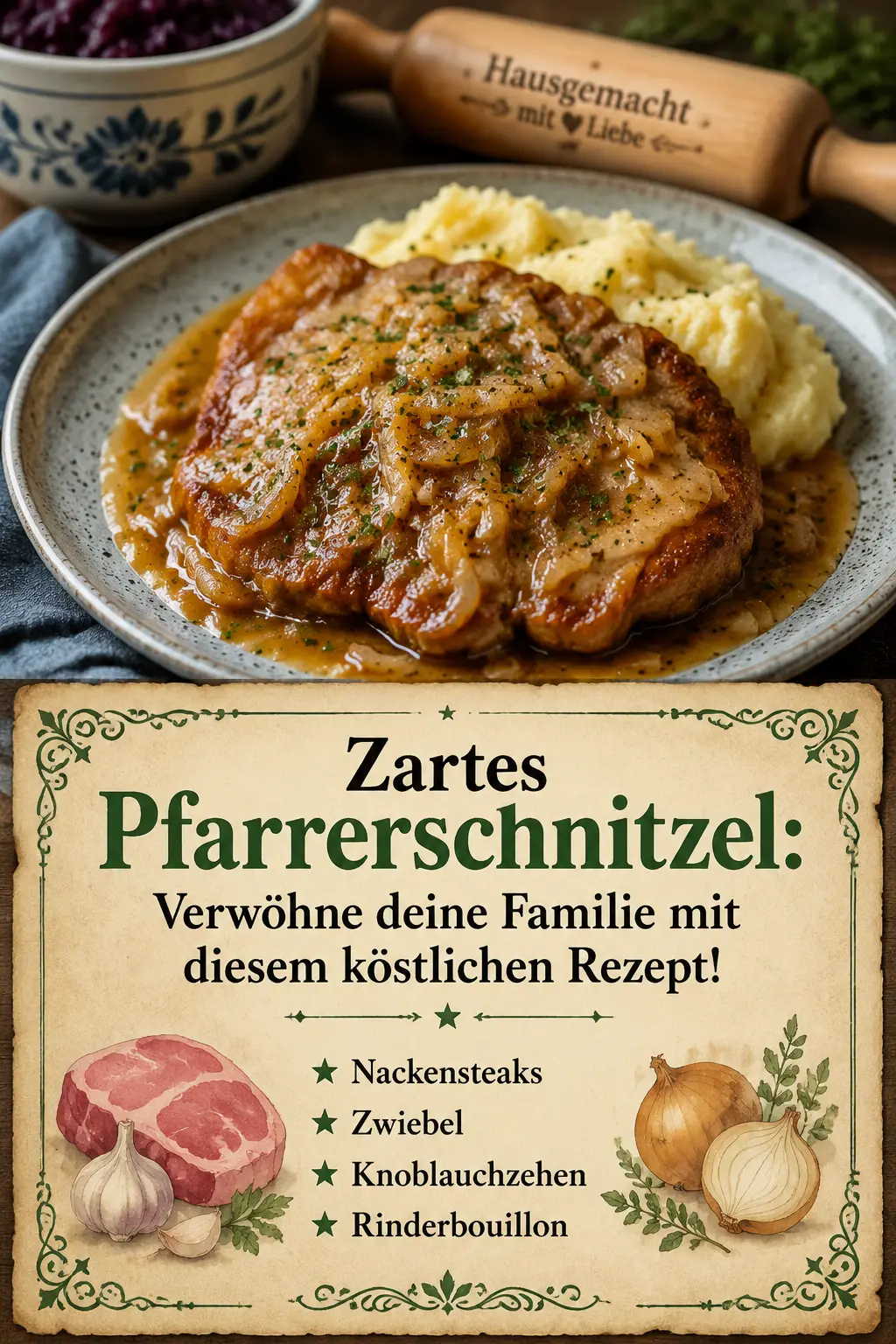Zartes Pfarrerschnitzel: Verwöhne deine Familie mit diesem köstlichen Rezept!