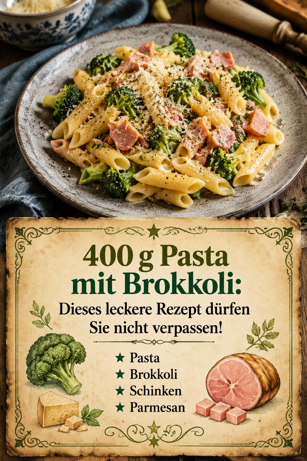 400 g Pasta mit Brokkoli: Dieses leckere Rezept dürfen Sie nicht verpassen!