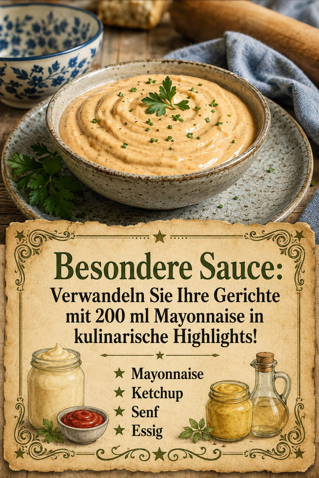 Besondere Sauce: Verwandeln Sie Ihre Gerichte mit 200 ml Mayonnaise in kulinarische Highlights!