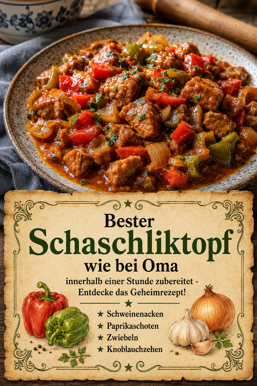 Bester Schaschliktopf wie bei Oma innerhalb einer Stunde zubereitet - Entdecke das Geheimrezept!