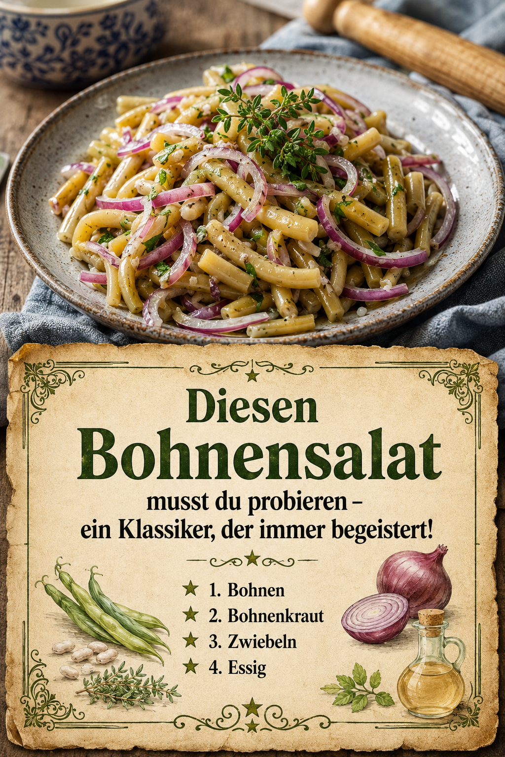 Diesen Bohnensalat musst du probieren – ein Klassiker, der immer begeistert!