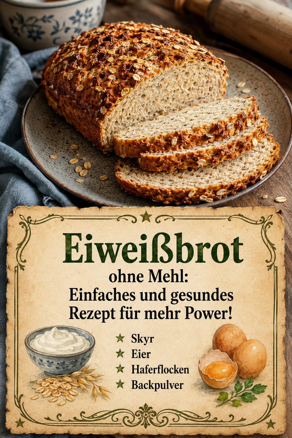 Eiweißbrot ohne Mehl: Einfaches und gesundes Rezept für mehr Power!