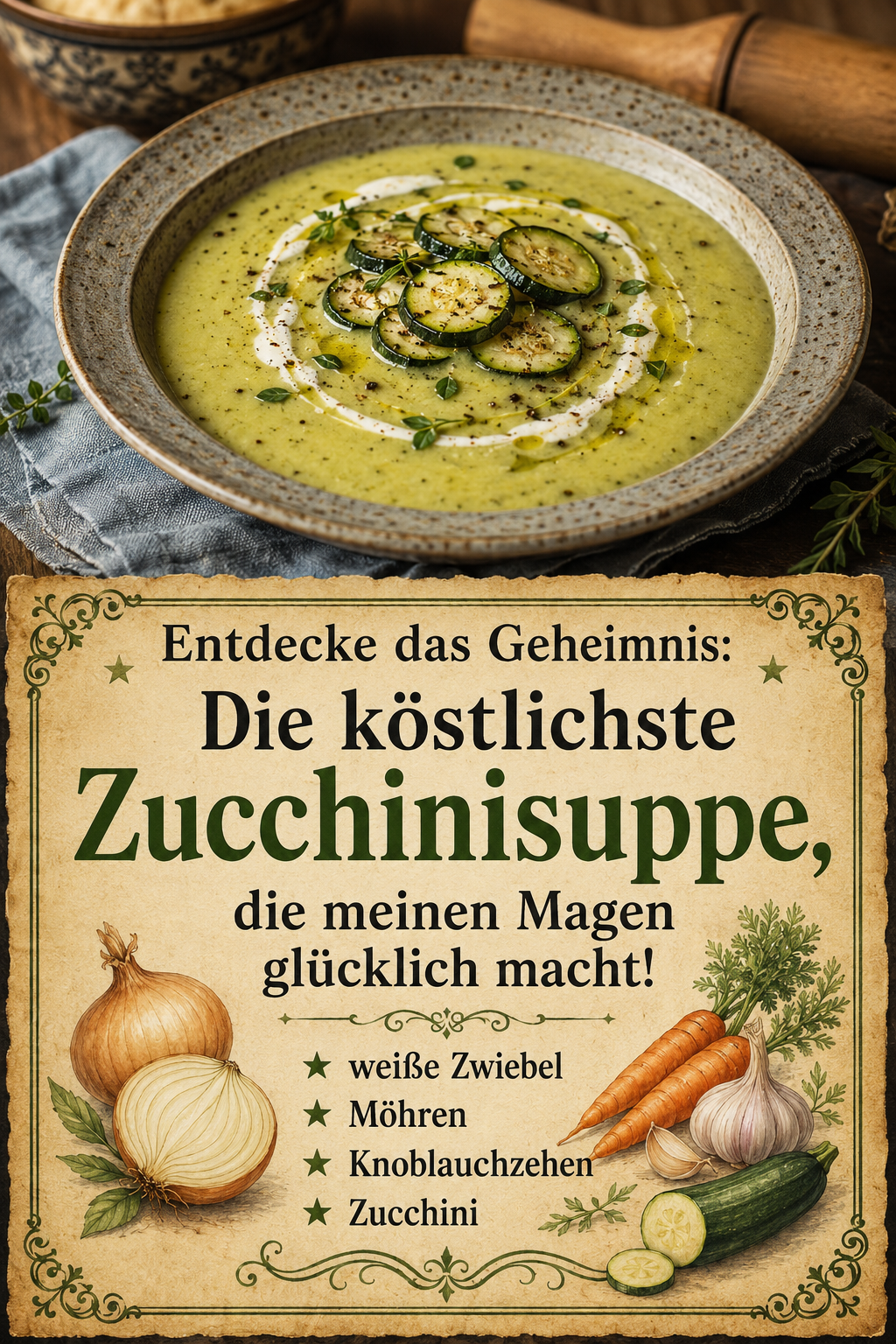 Entdecke das Geheimnis: Die köstlichste Zucchinisuppe, die meinen Magen glücklich macht!