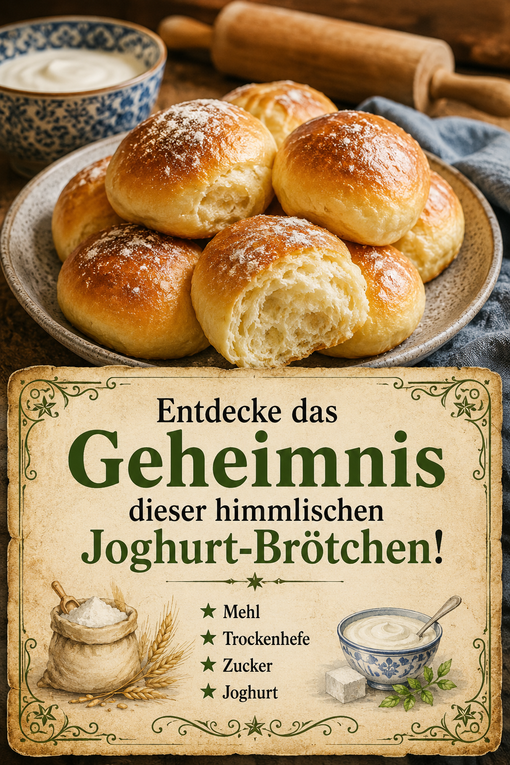 Entdecke das Geheimnis dieser himmlischen Joghurt-Brötchen!