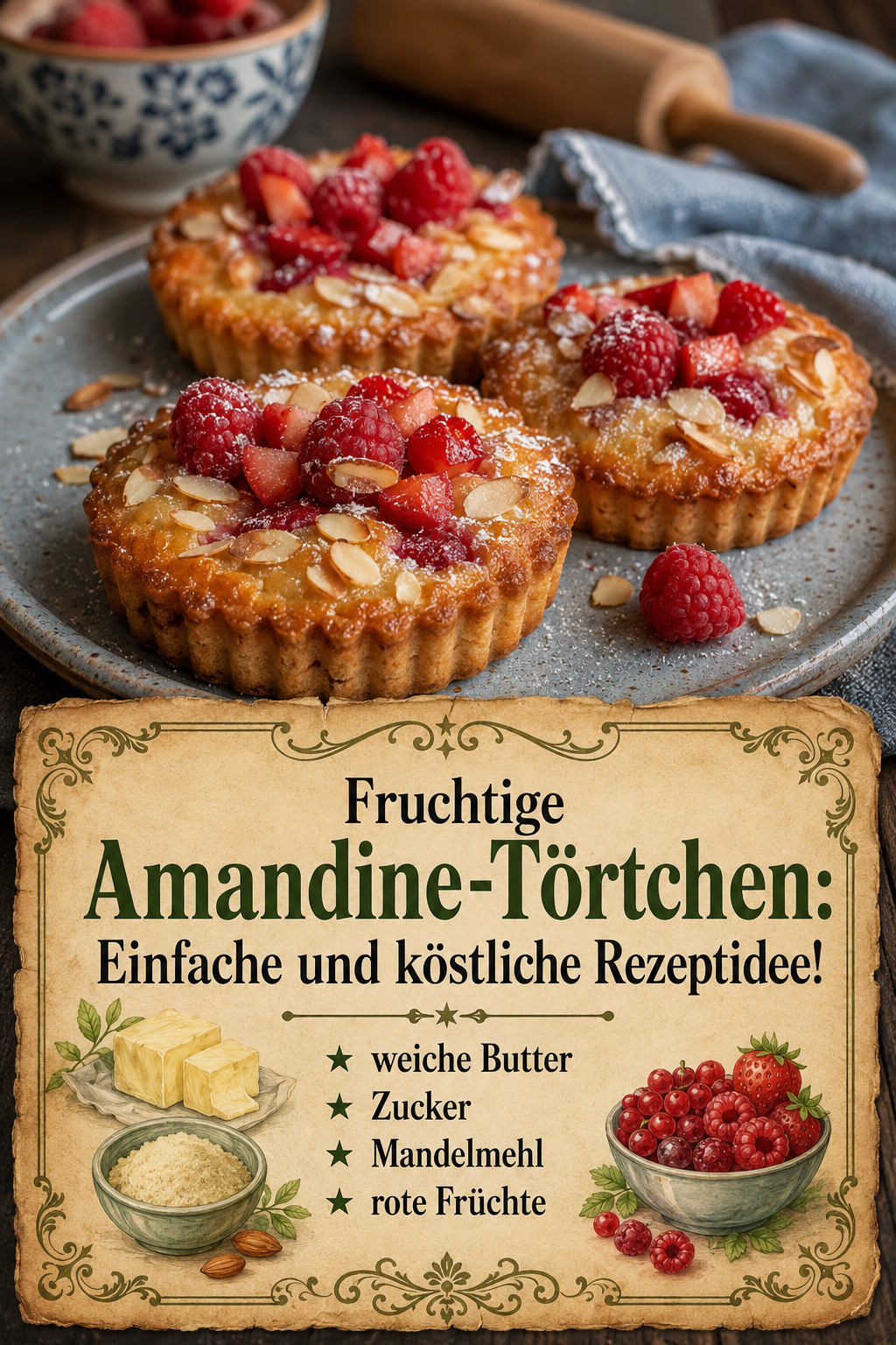 Fruchtige Amandine-Törtchen: Einfache und köstliche Rezeptidee!