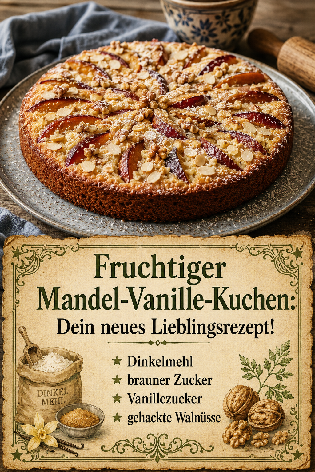 Fruchtiger Mandel-Vanille-Kuchen: Dein neues Lieblingsrezept!