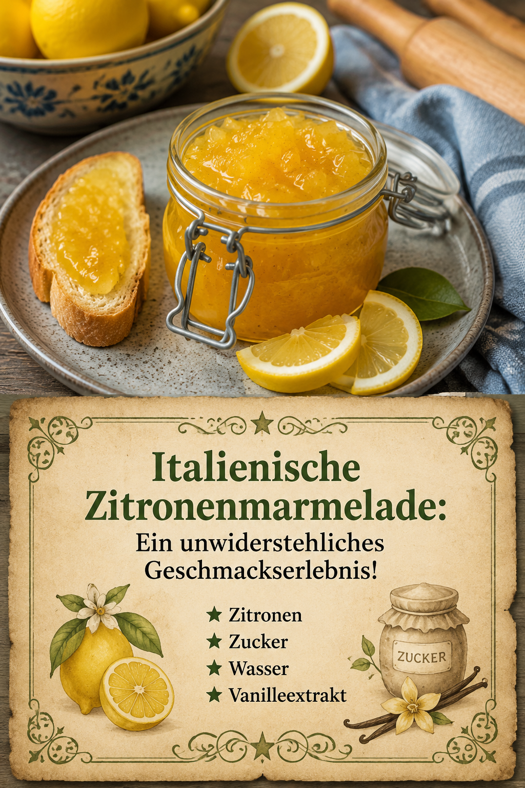 Italienische Zitronenmarmelade: Ein unwiderstehliches Geschmackserlebnis!