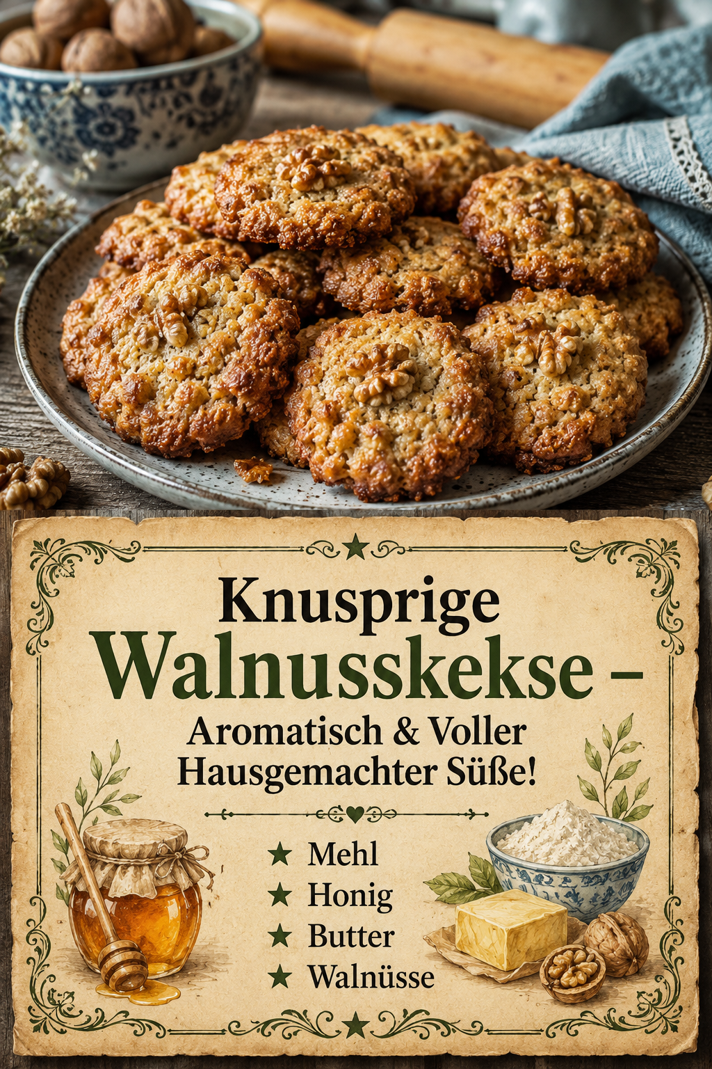 Knusprige Walnusskekse – Aromatisch & Voller Hausgemachter Süße!