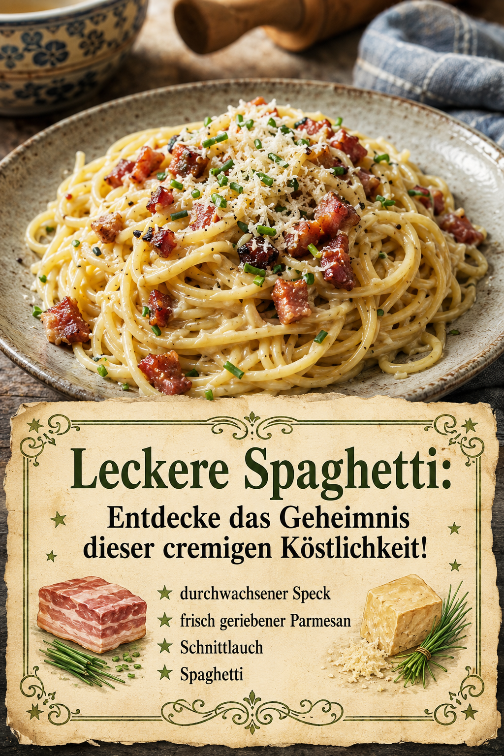 Leckere Spaghetti: Entdecke das Geheimnis dieser cremigen Köstlichkeit!