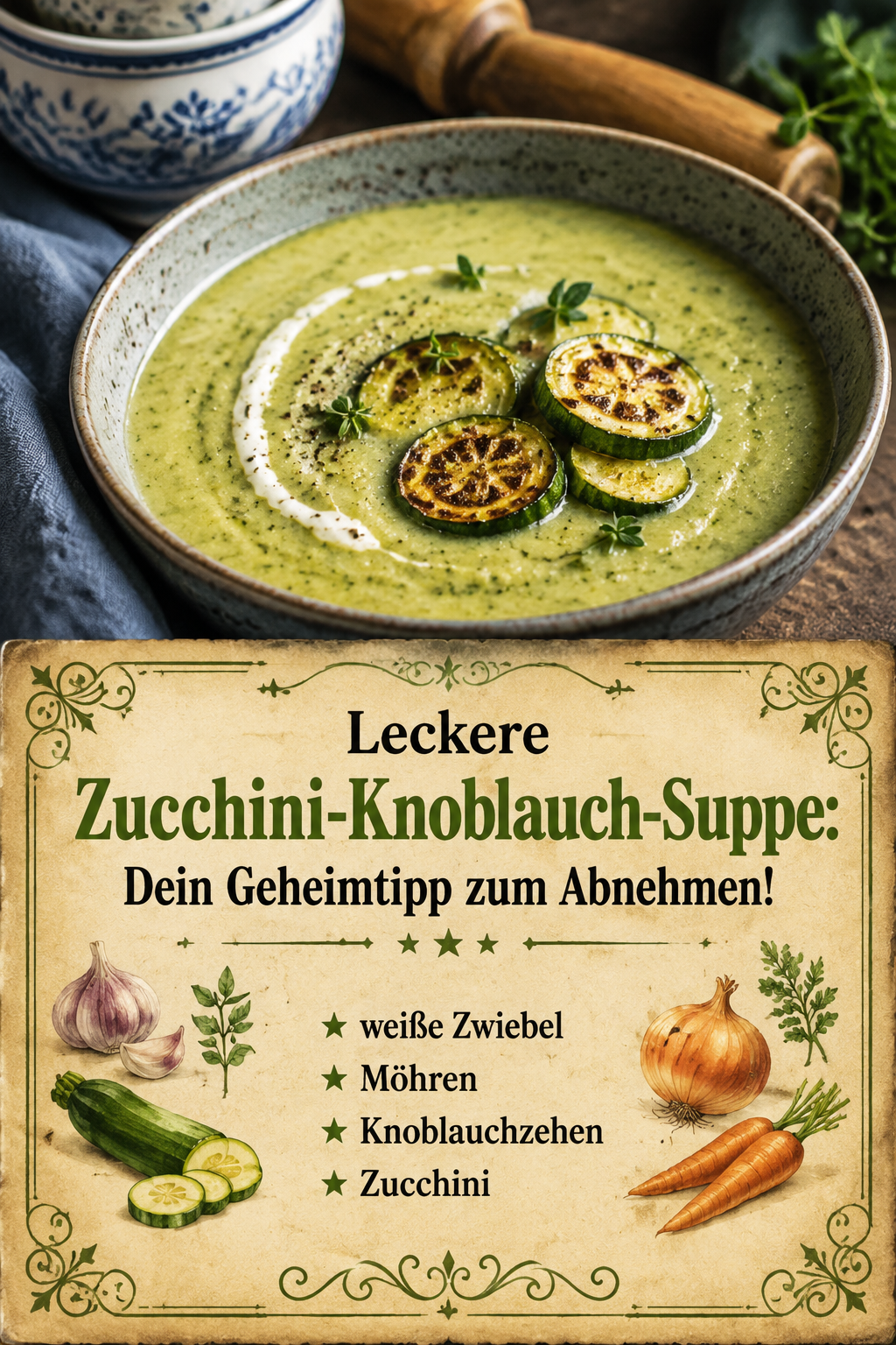 Leckere Zucchini-Knoblauch-Suppe: Dein Geheimtipp zum Abnehmen!