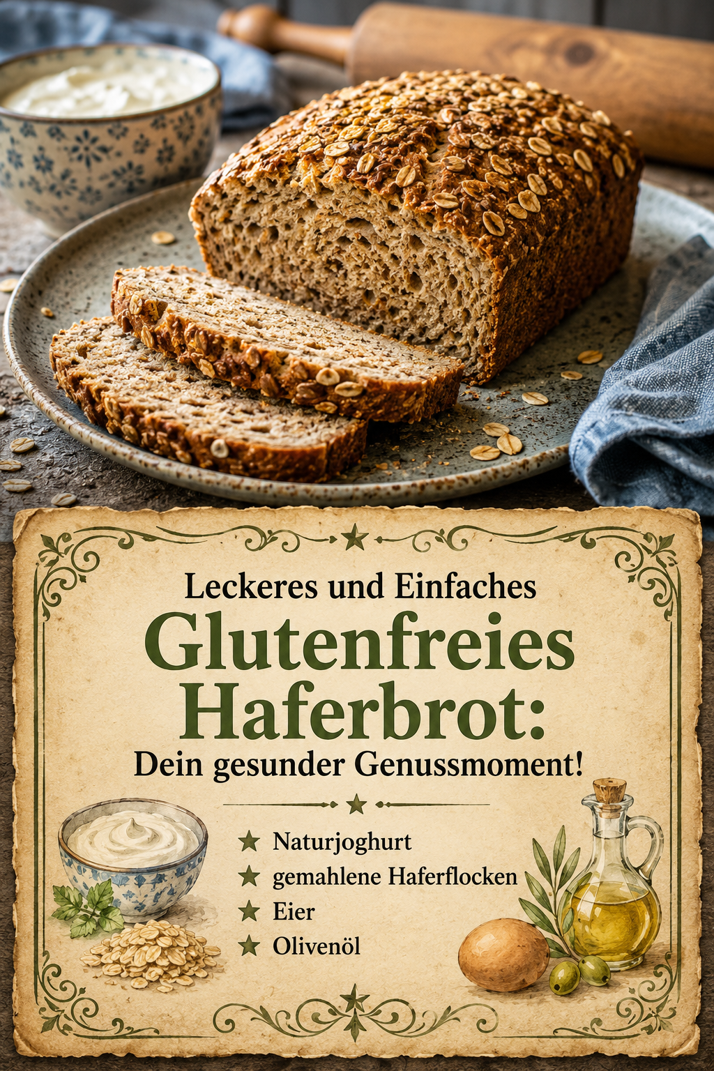 Leckeres und Einfaches Glutenfreies Haferbrot: Dein gesunder Genussmoment!