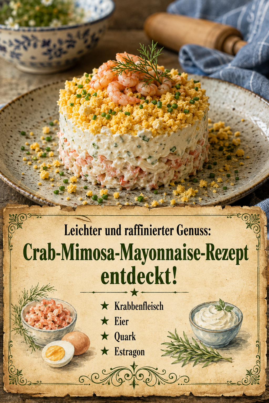 Leichter und raffinierter Genuss: Crab-Mimosa-Mayonnaise-Rezept entdeckt!