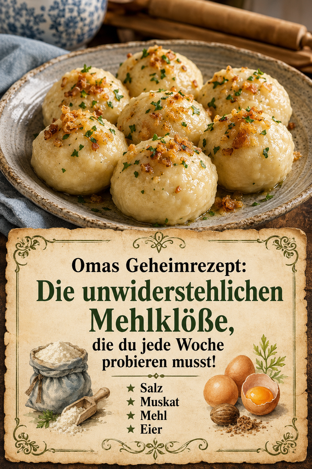 Omas Geheimrezept: Die unwiderstehlichen Mehlklöße, die du jede Woche probieren musst!