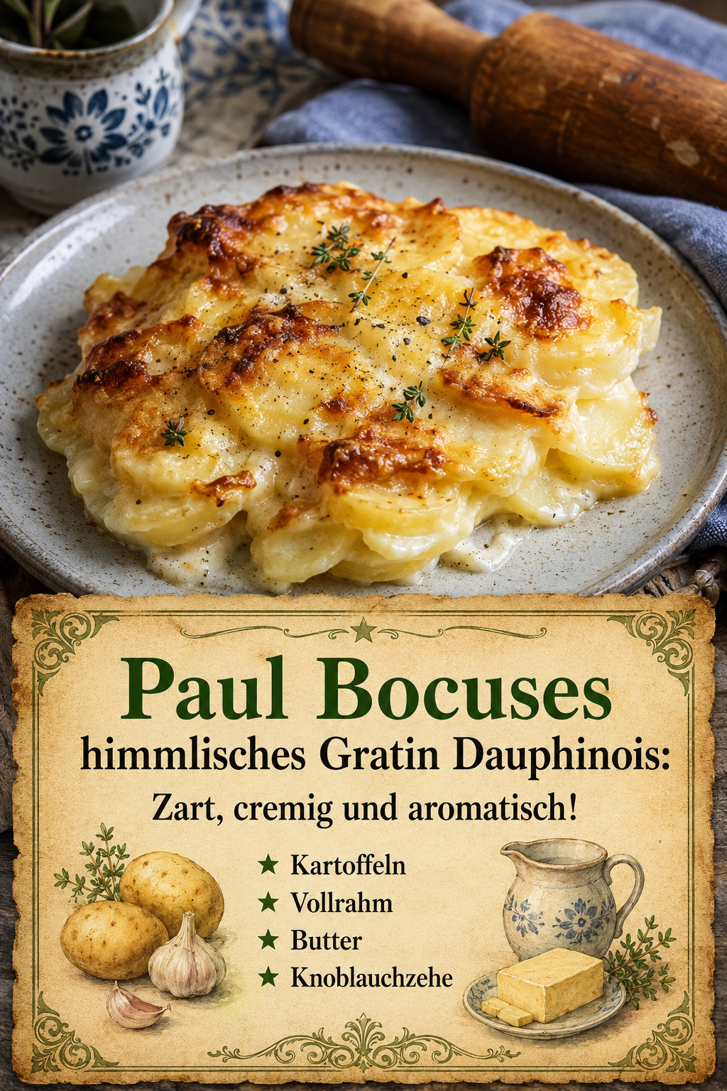 Paul Bocuses himmlisches Gratin Dauphinois: Zart, cremig und aromatisch!