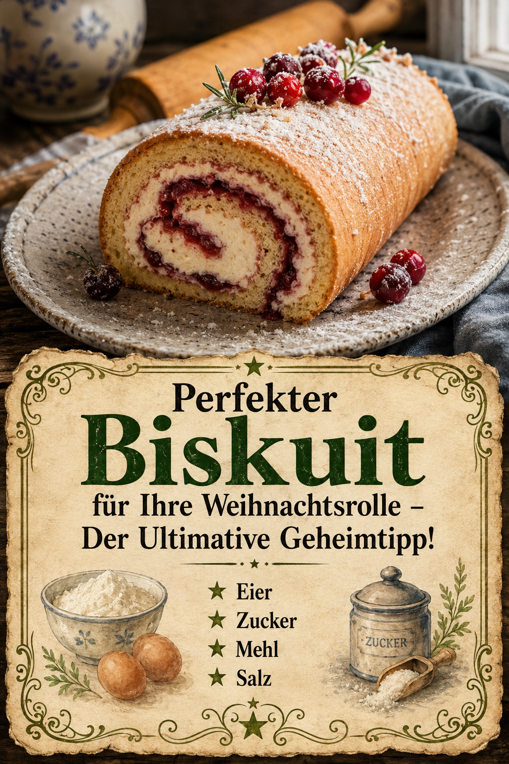 Perfekter Biskuit für Ihre Weihnachtsrolle – Der Ultimative Geheimtipp!