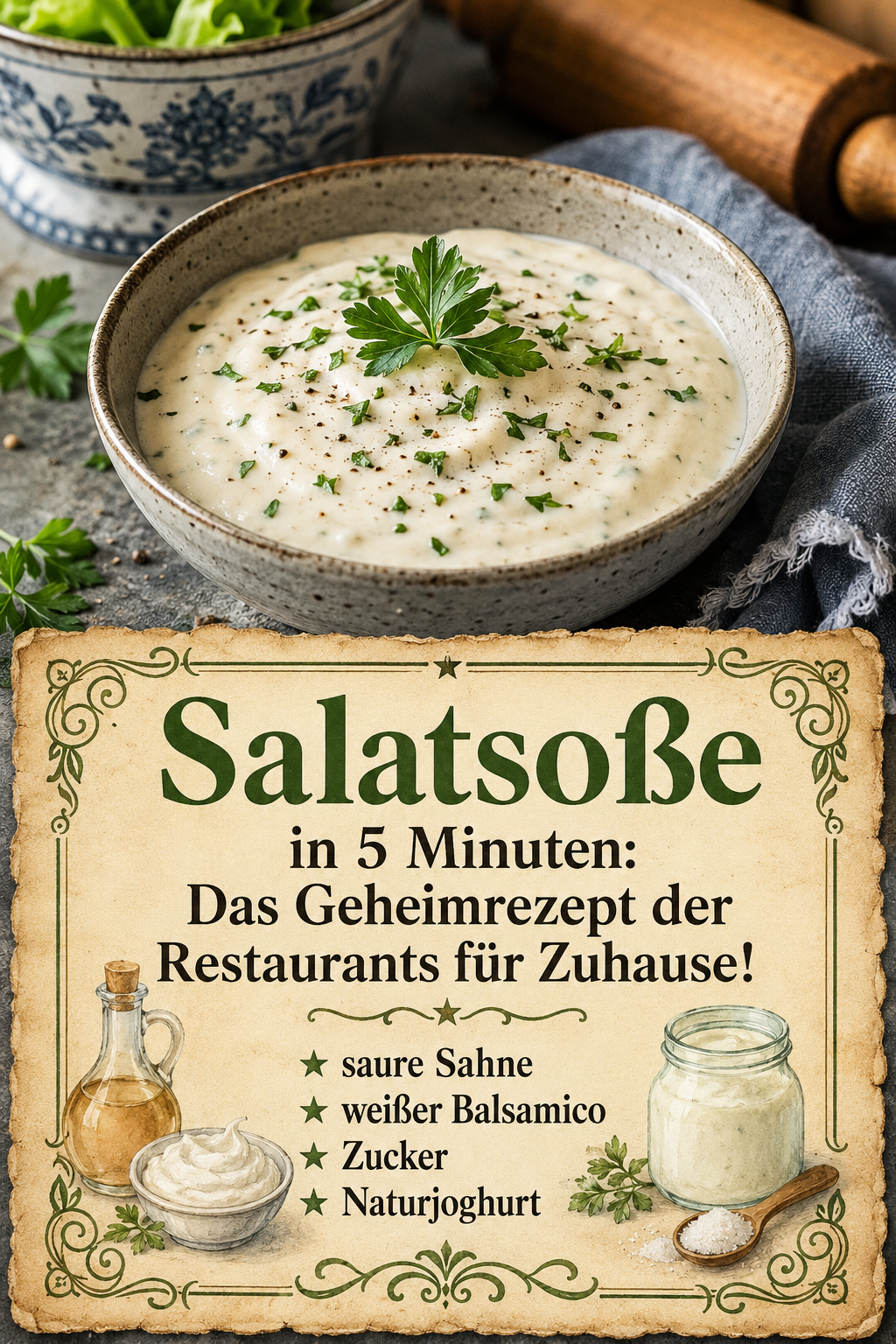 Salatsoße in 5 Minuten: Das Geheimrezept der Restaurants für Zuhause!