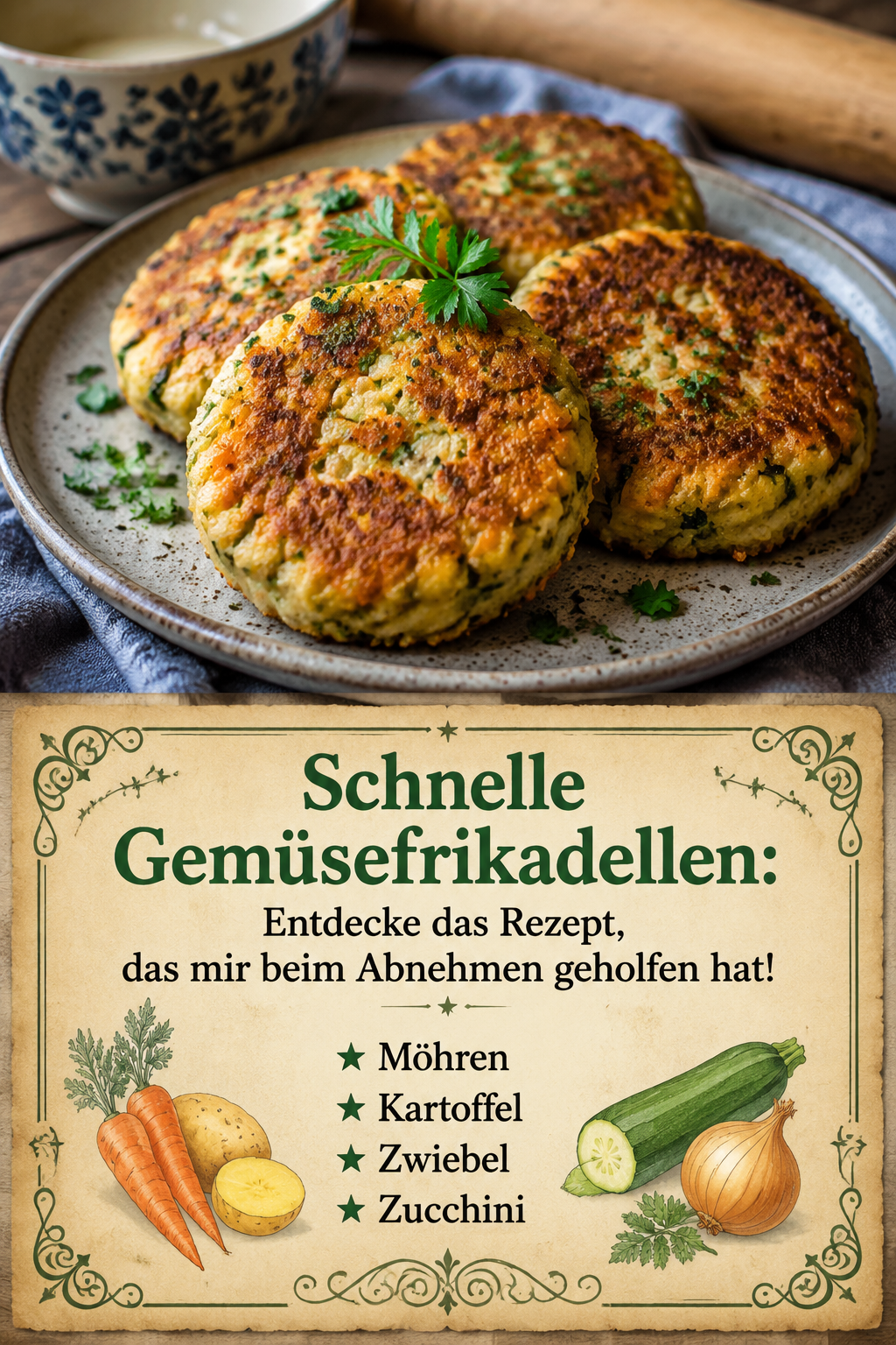 Schnelle Gemüsefrikadellen: Entdecke das Rezept, das mir beim Abnehmen geholfen hat!