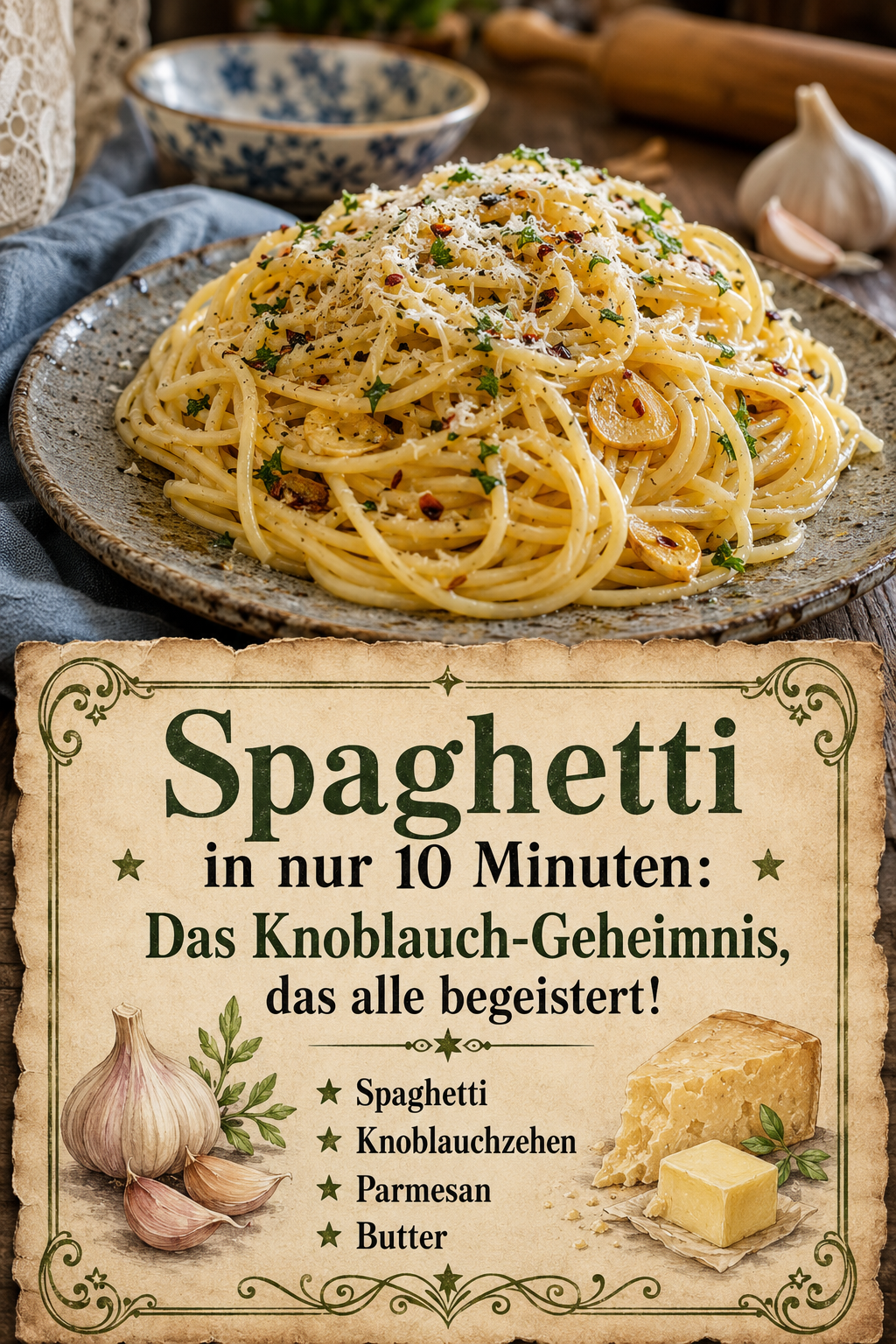 Spaghetti in nur 10 Minuten: Das Knoblauch-Geheimnis, das alle begeistert!