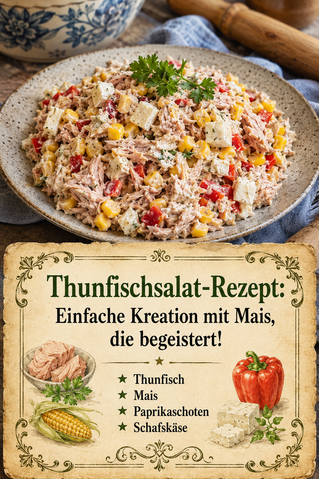 Thunfischsalat-Rezept: Einfache Kreation mit Mais, die begeistert!