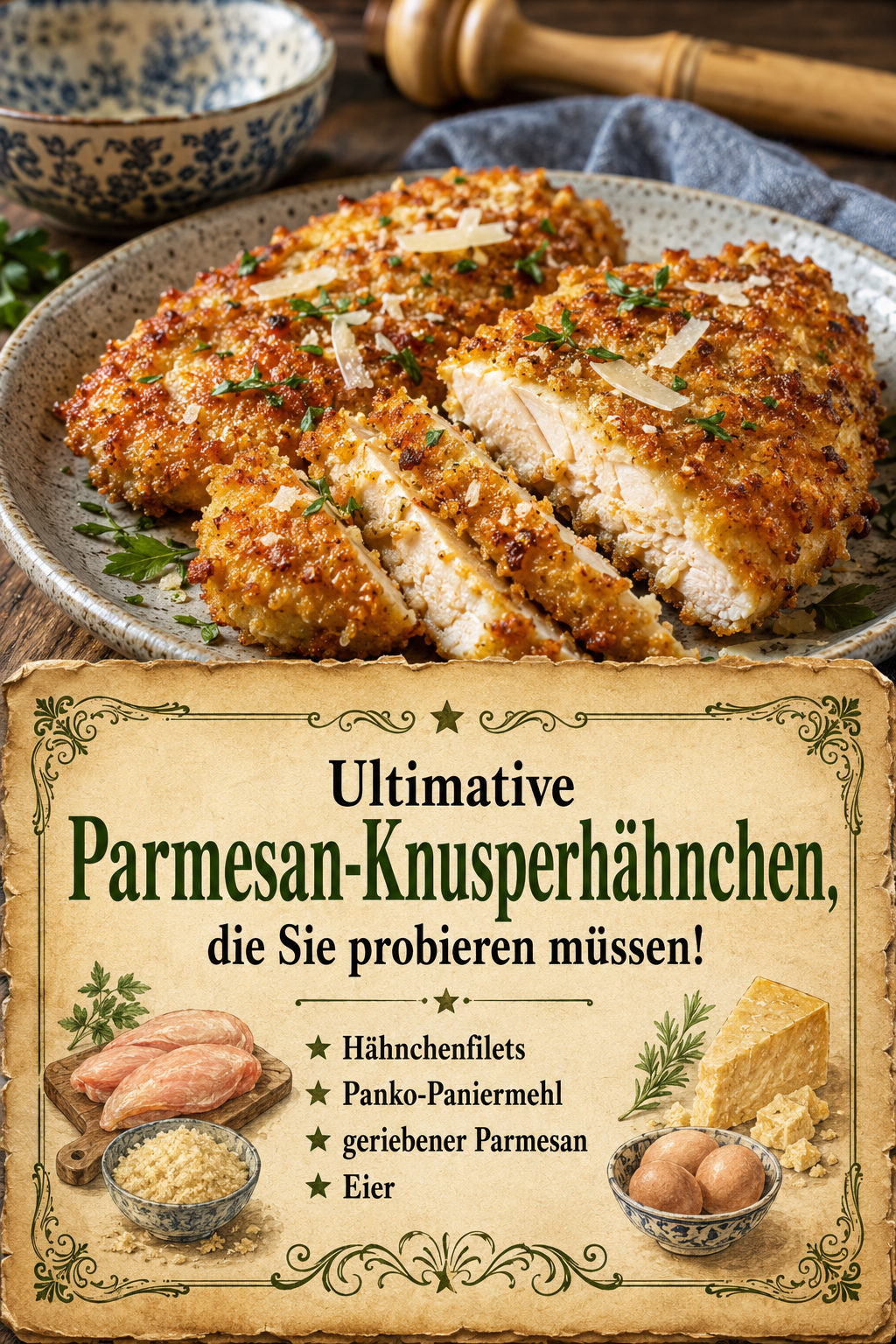 Ultimative Parmesan-Knusperhähnchen, die Sie probieren müssen!