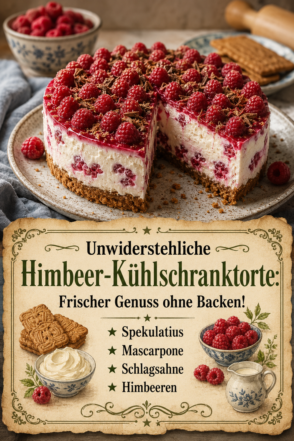 Unwiderstehliche Himbeer-Kühlschranktorte: Frischer Genuss ohne Backen!