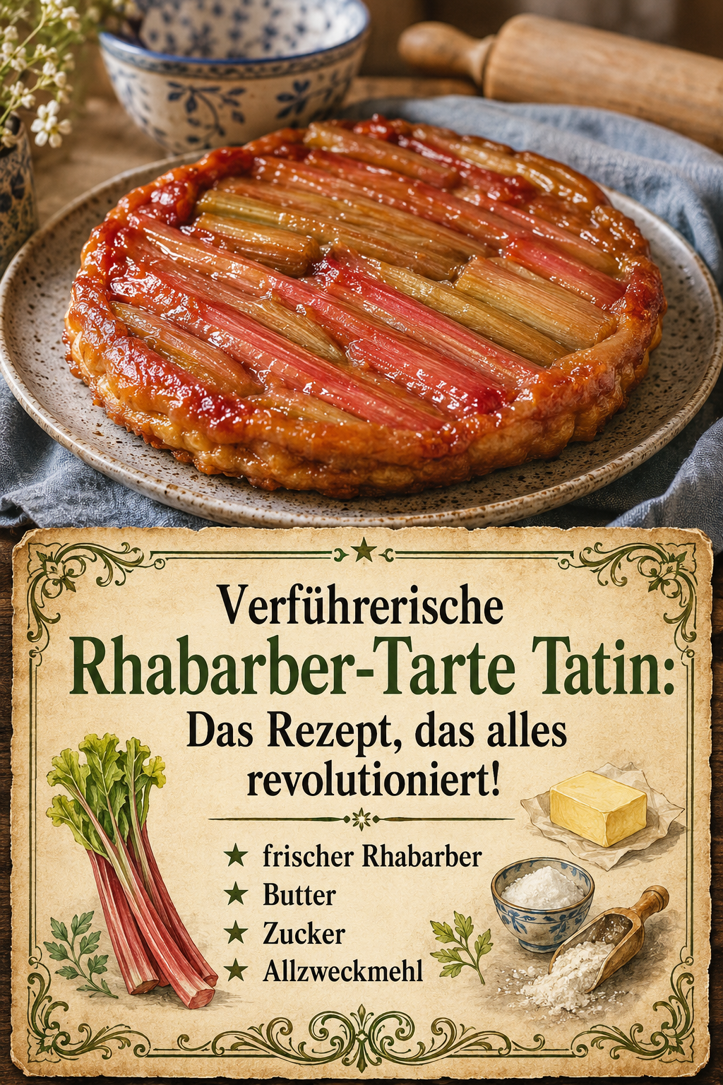 Verführerische Rhabarber-Tarte Tatin: Das Rezept, das alles revolutioniert!