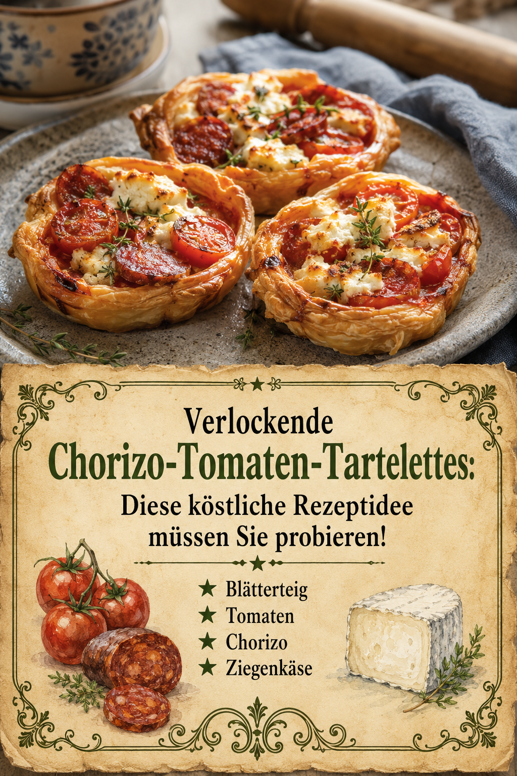Verlockende Chorizo-Tomaten-Tartelettes: Diese köstliche Rezeptidee müssen Sie probieren!