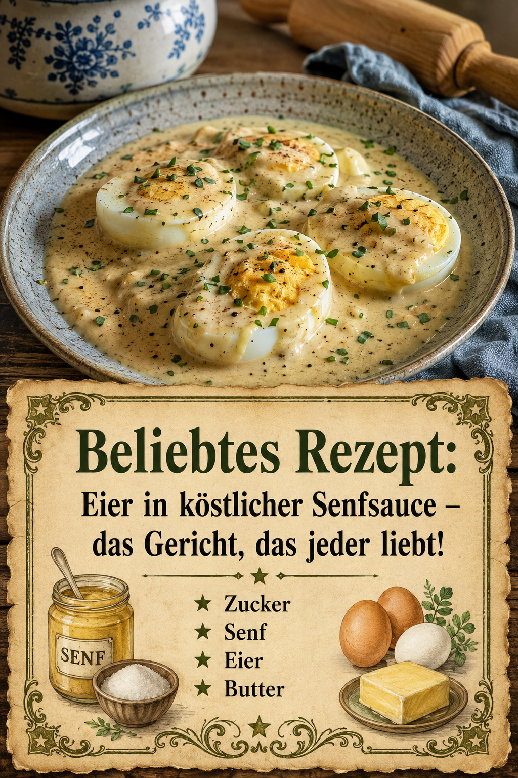 Beliebtes Rezept: Eier in köstlicher Senfsauce – das Gericht, das jeder liebt!