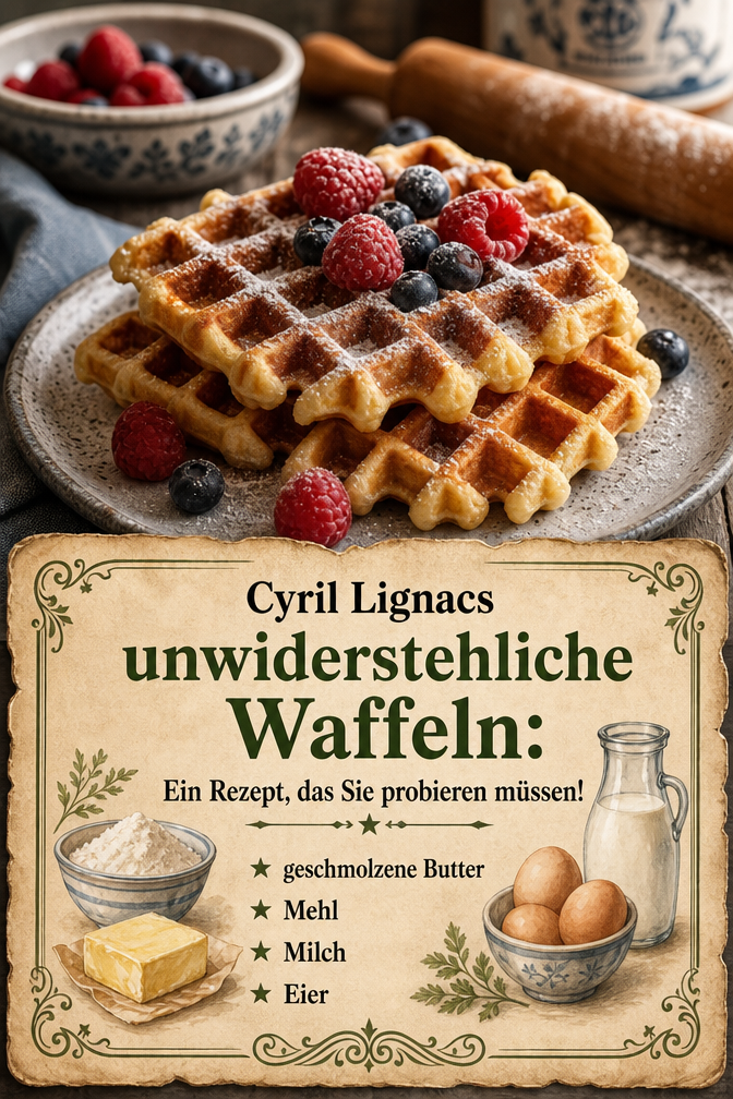Cyril Lignacs unwiderstehliche Waffeln: Ein Rezept, das Sie probieren müssen!