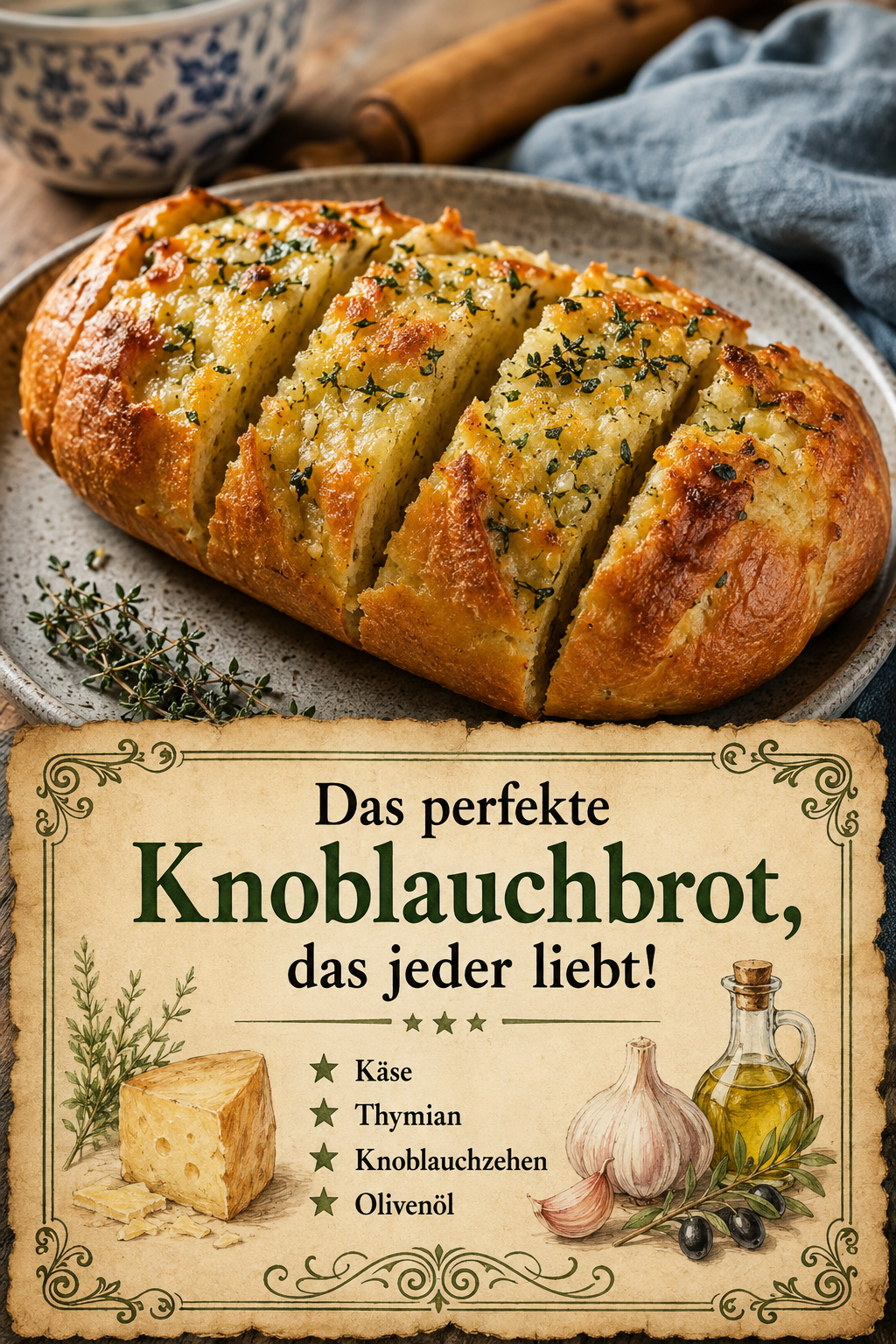 Das perfekte Knoblauchbrot, das jeder liebt!