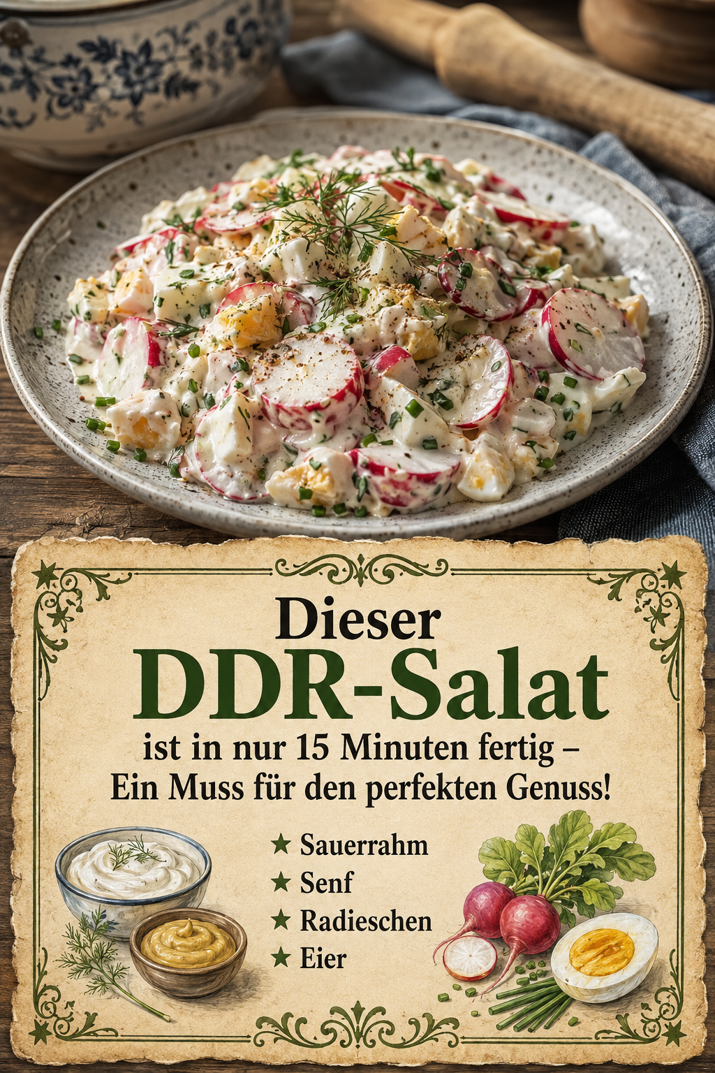 Dieser DDR-Salat ist in nur 15 Minuten fertig – Ein Muss für den perfekten Genuss!