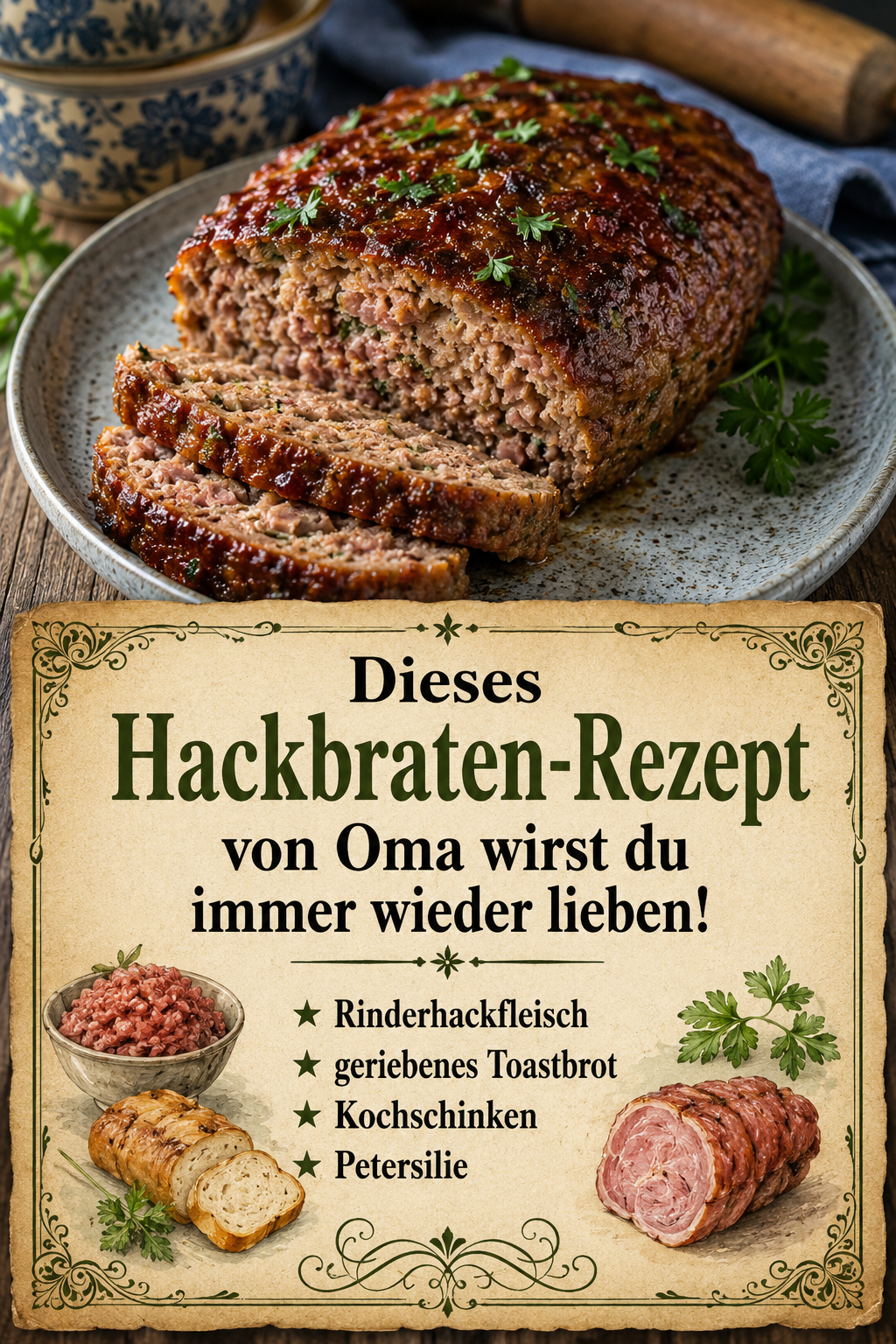 Dieses Hackbraten-Rezept von Oma wirst du immer wieder lieben!