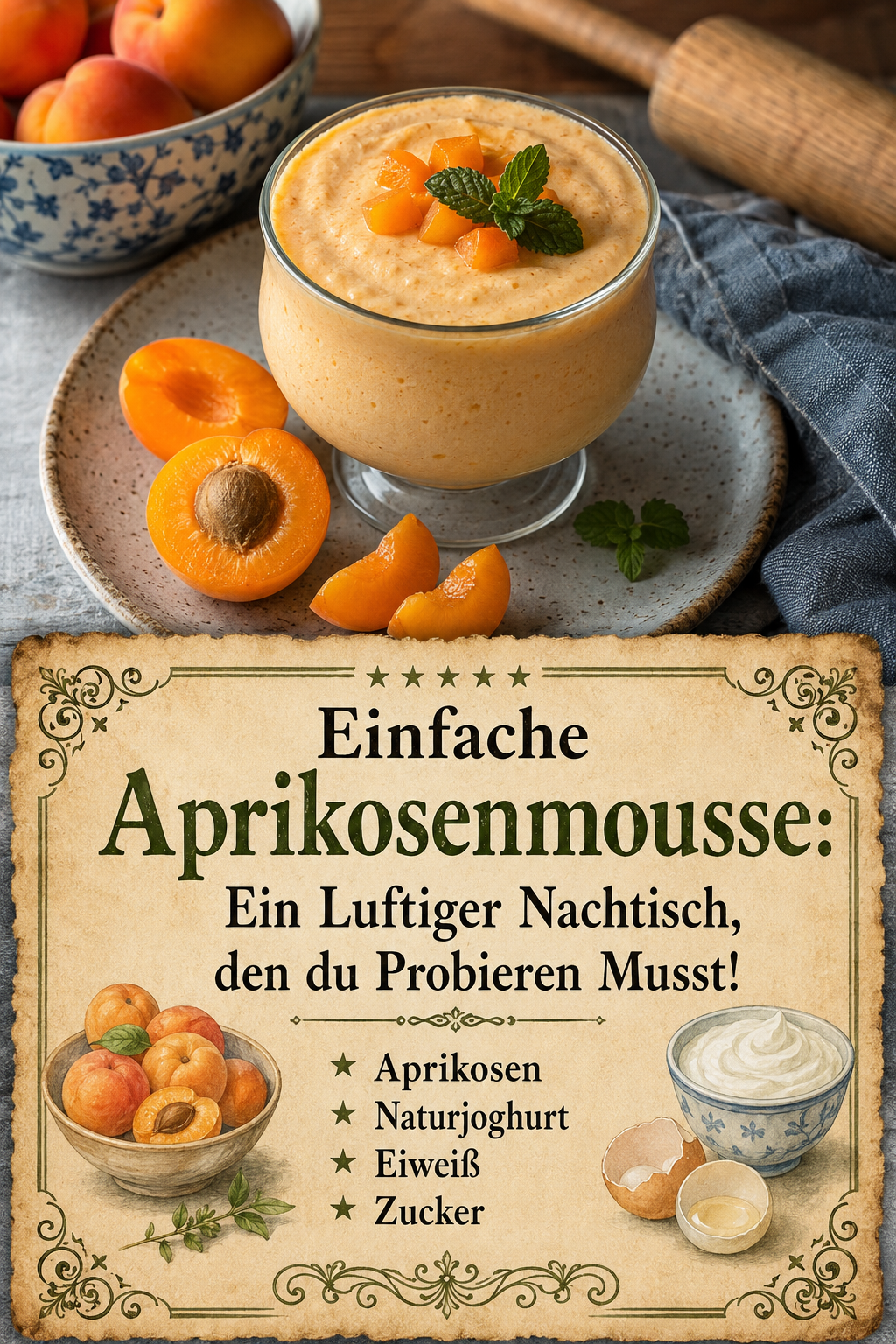 Einfache Aprikosenmousse: Ein Luftiger Nachtisch, den du Probieren Musst!