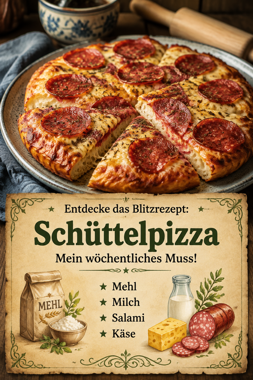 Entdecke das Blitzrezept: Schüttelpizza - Mein wöchentliches Muss!