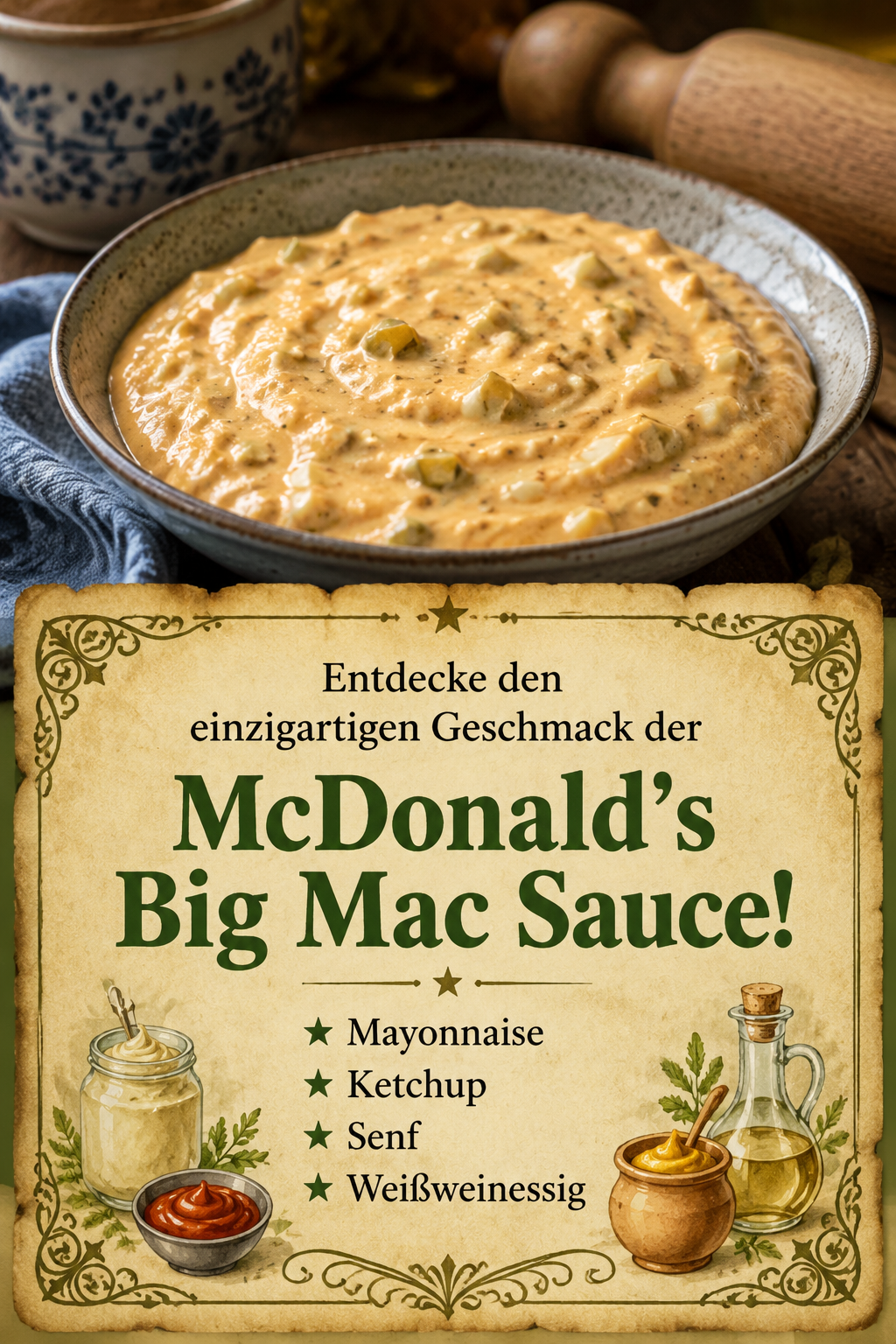 Entdecke den einzigartigen Geschmack der McDonald's Big Mac Sauce!