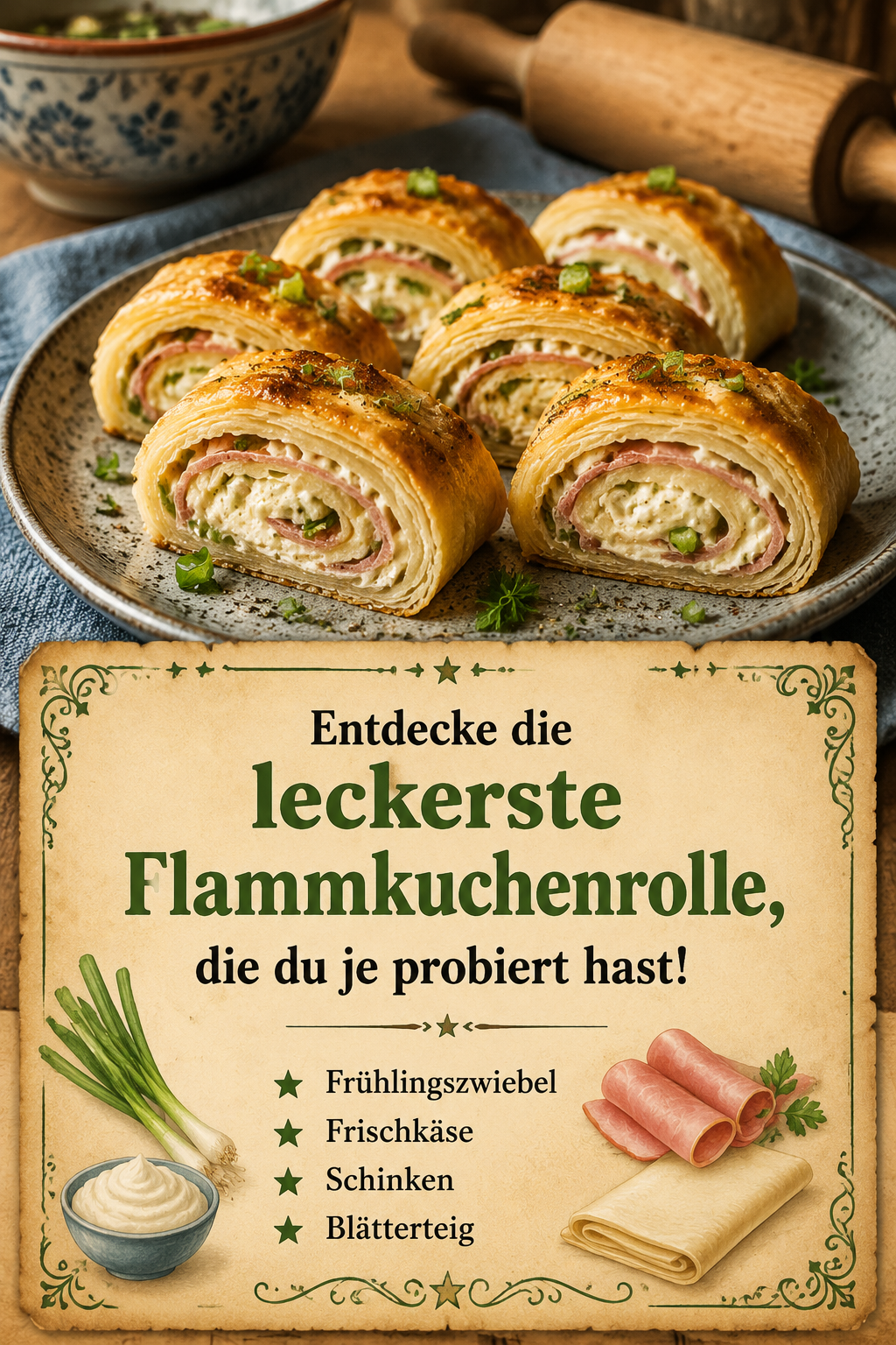 Entdecke die leckerste Flammkuchenrolle, die du je probiert hast!