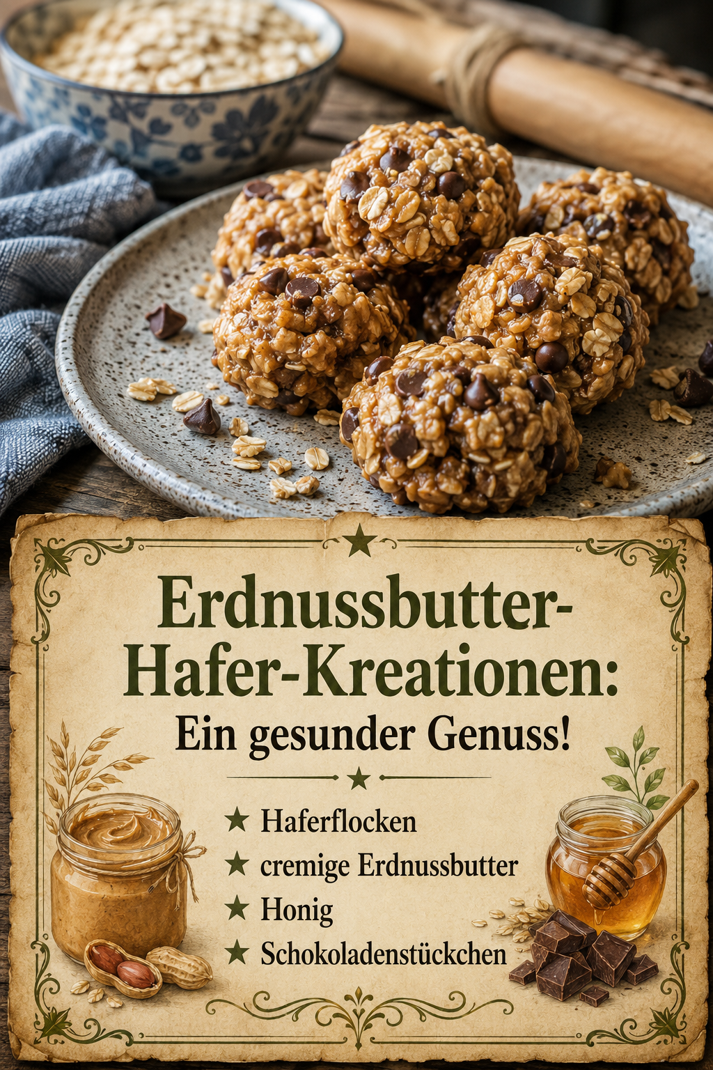 Erdnussbutter-Hafer-Kreationen: Ein gesunder Genuss!