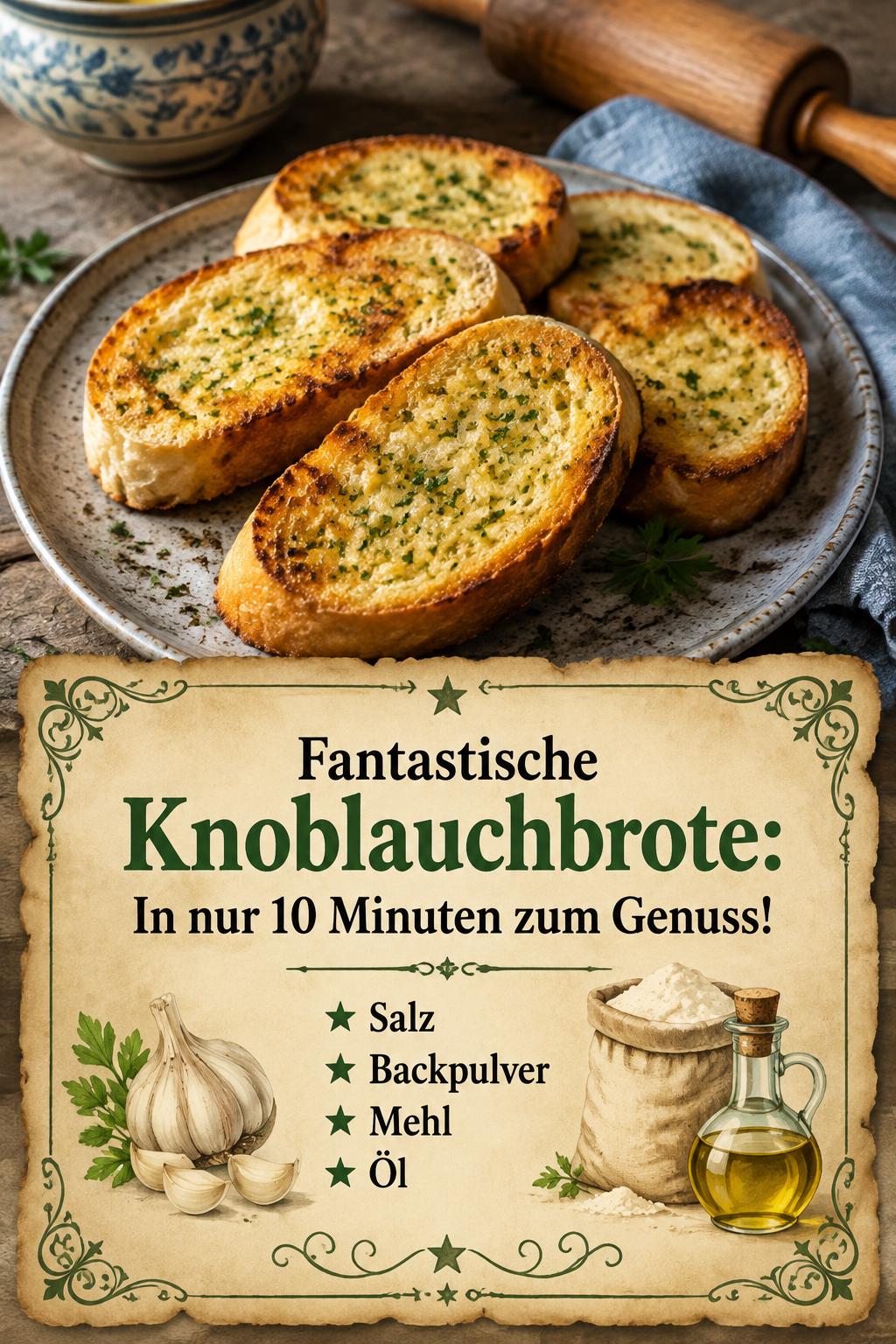 Fantastische Knoblauchbrote: In nur 10 Minuten zum Genuss!