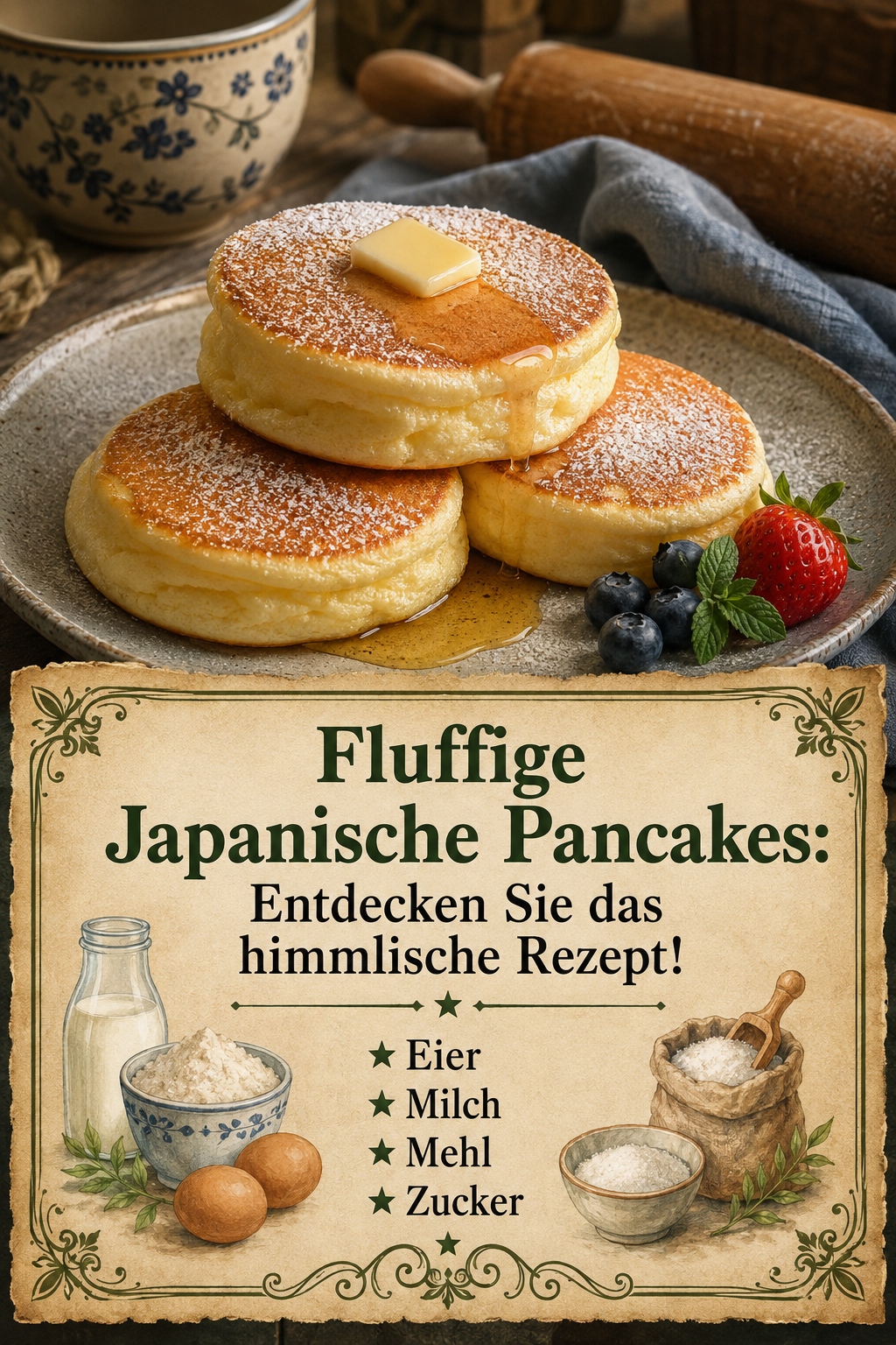 Fluffige Japanische Pancakes: Entdecken Sie das himmlische Rezept!