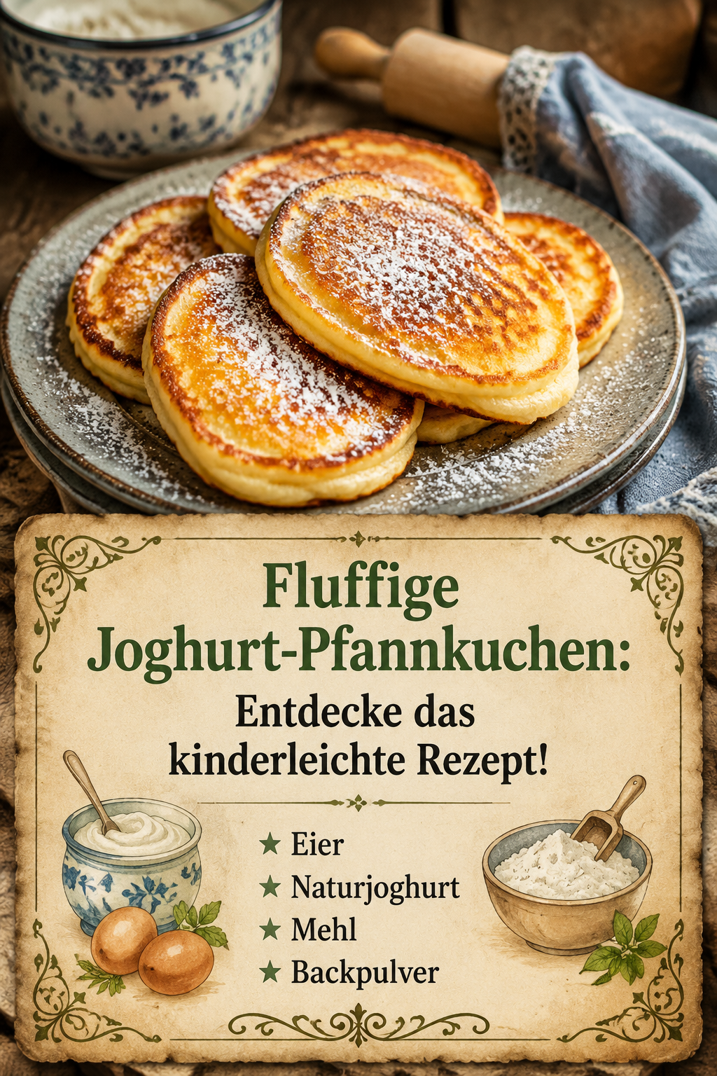 Fluffige Joghurt-Pfannkuchen: Entdecke das kinderleichte Rezept!